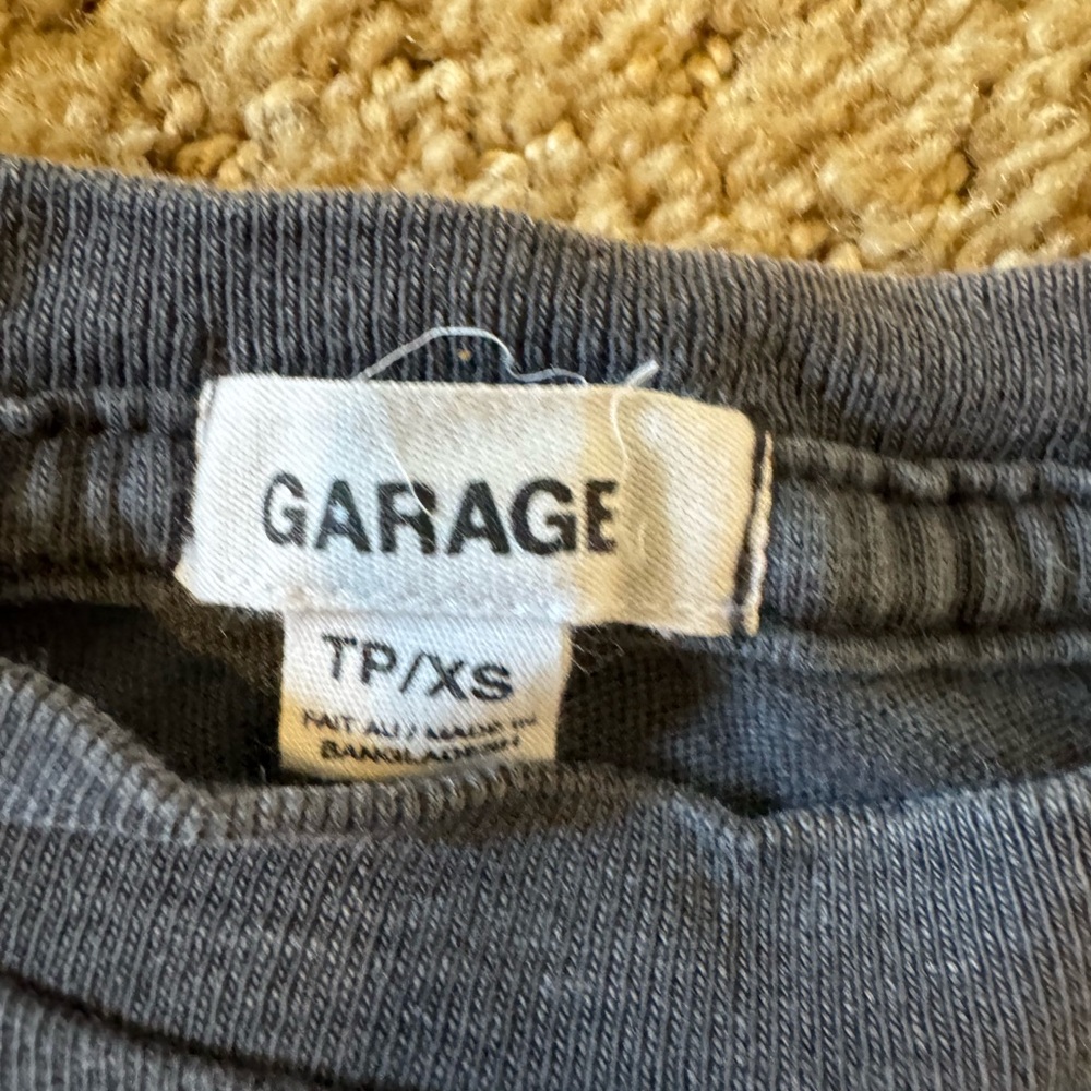 Garage Charcoal Ribbed Tee